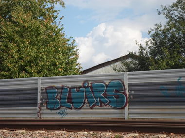 Graffiti Bombing - Photo by Bananensaft - Bl, Uir, karlsruhe (2009)