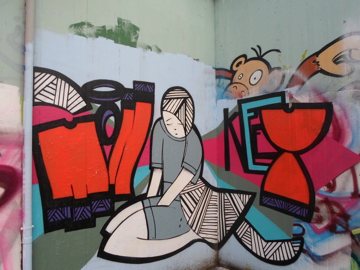 Graffiti Wall - Photo by Bananensaft - Monkey, karlsruhe, ettlingen (2013)