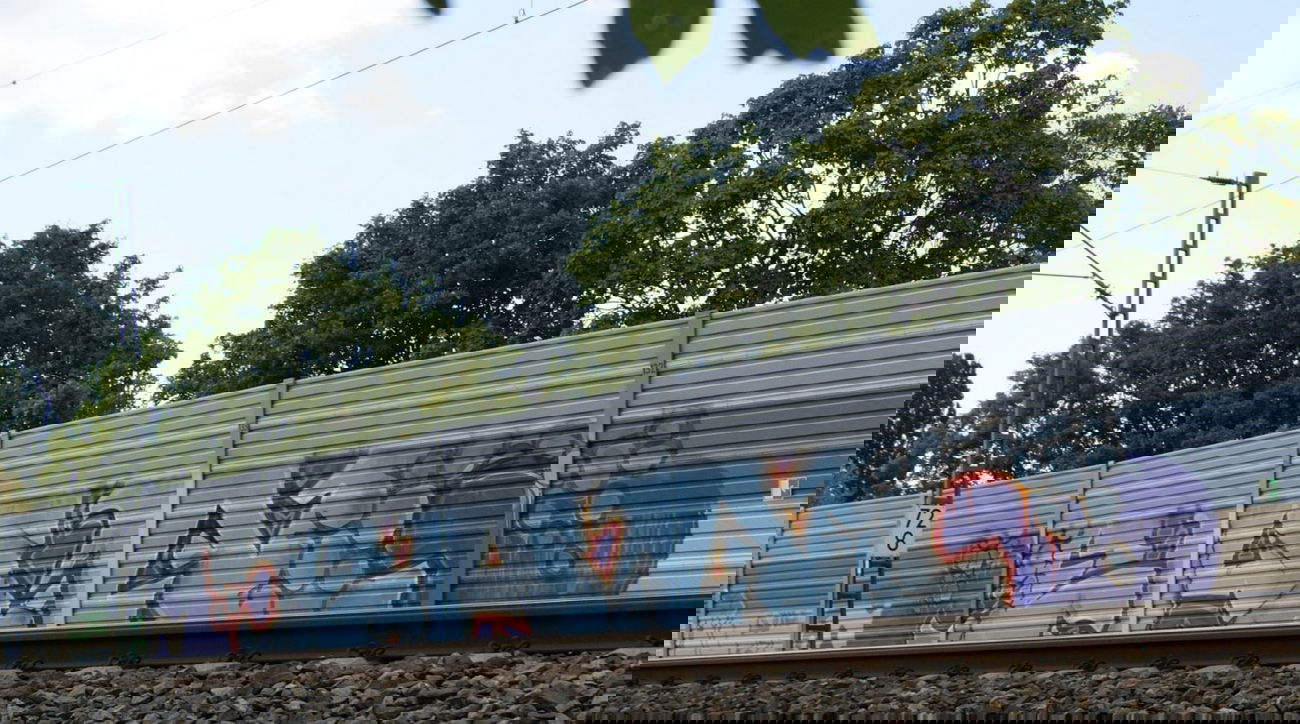 Graffiti Bombing in Karlsruhe - Photo by Bananensaft - Ean, karlsruhe, trainline