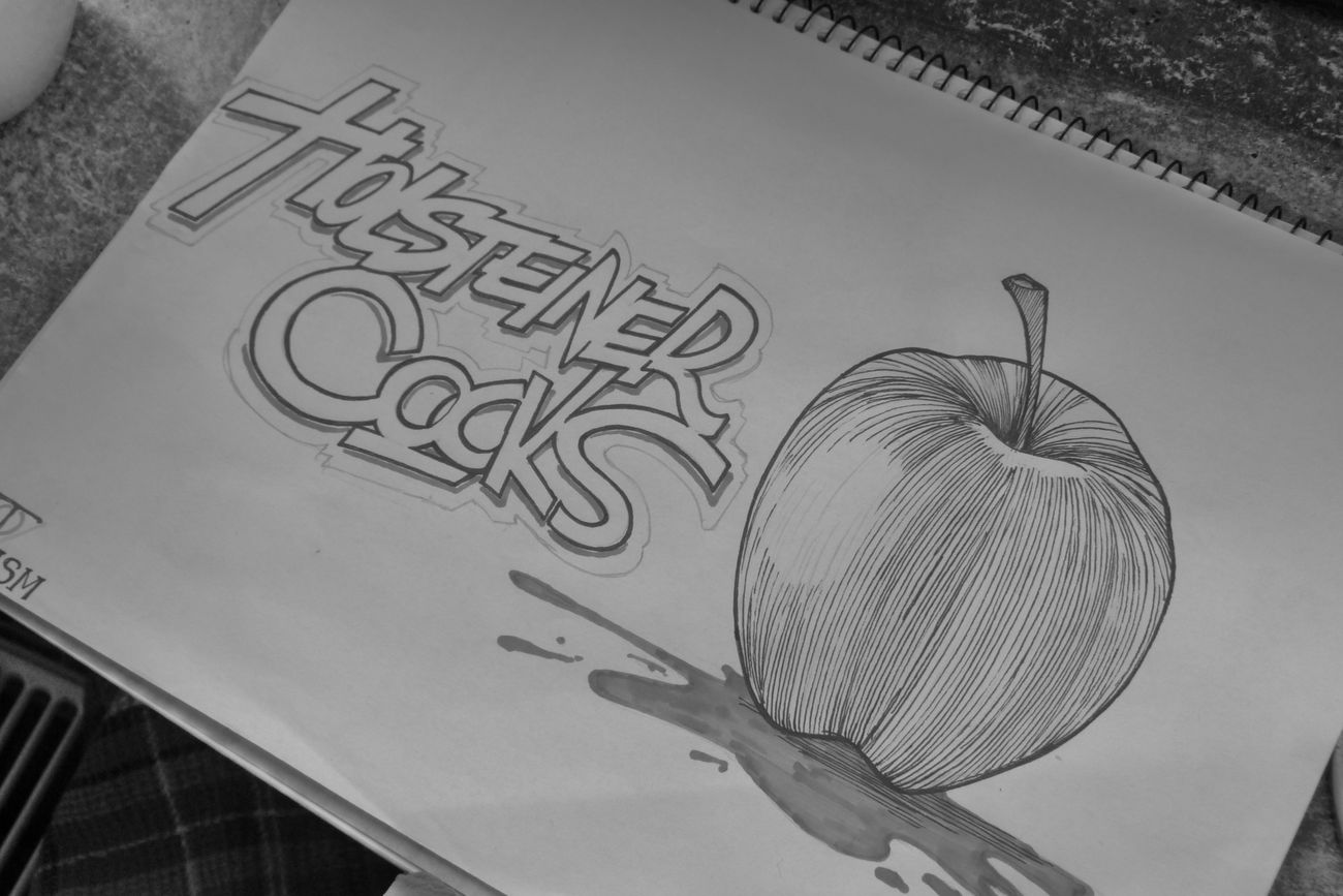 Graffiti Sketch in Schlewswig-holstein - Photo by BandWCocks - Blackoverwhite, biggerisbetter (2017)