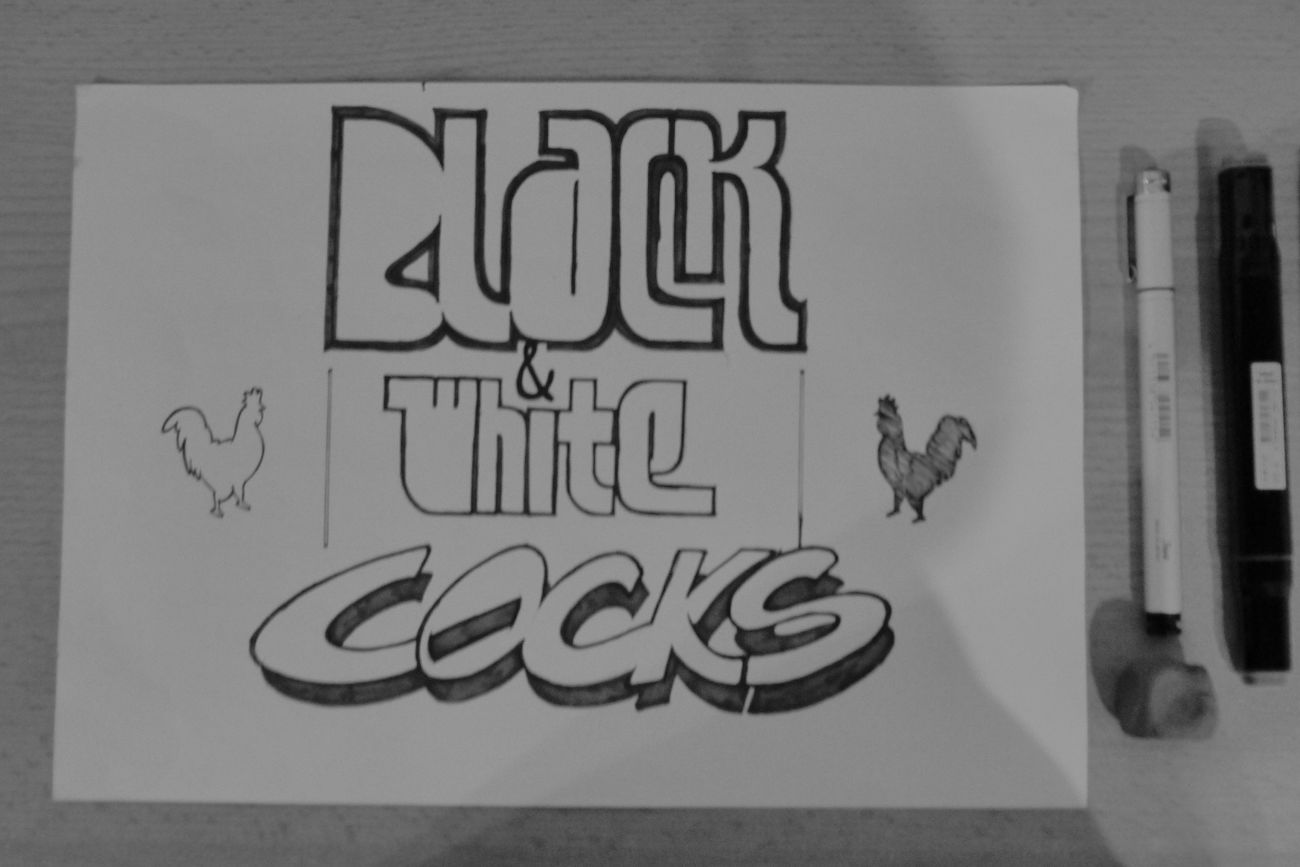 Graffiti in Hamburg - Photo by BandWCocks - cocks, black, and (2017)