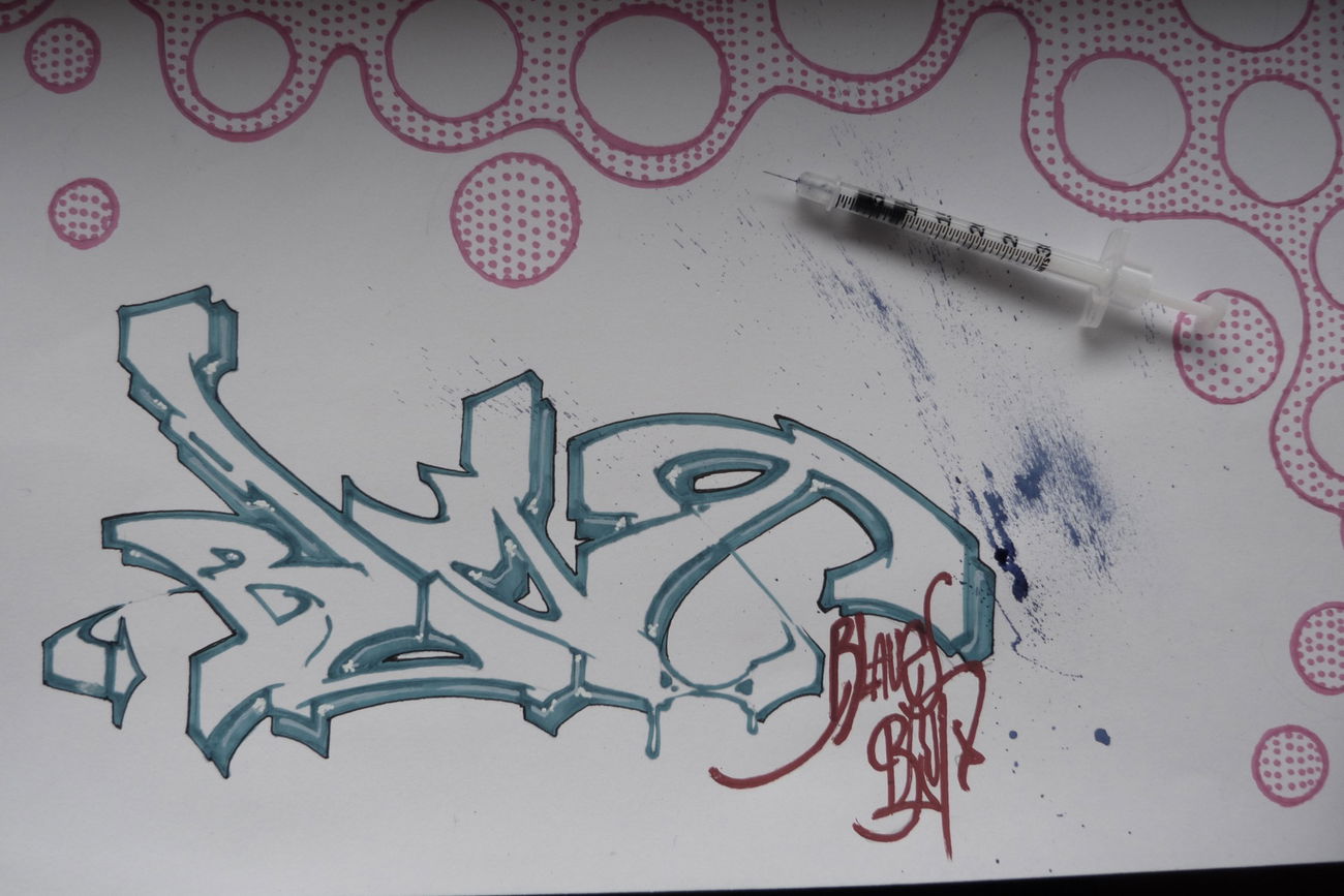 Graffiti Wall - Photo by BandWCocks - Nococksnolife, bbb (2017)