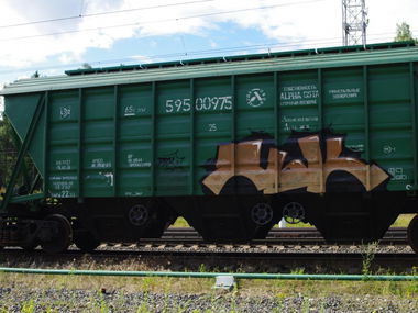 Graffiti Train in Russia - Photo by Bang - ??? (2013)