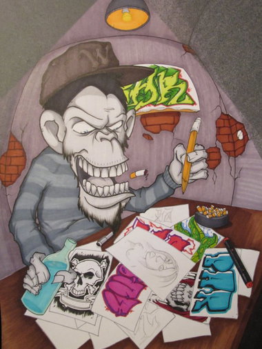 Graffiti Sketch - Photo by Bar (2013)