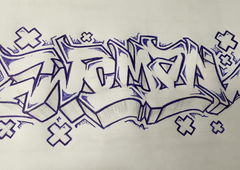 Graffiti Sketch - Photo by Barnsone (2015)