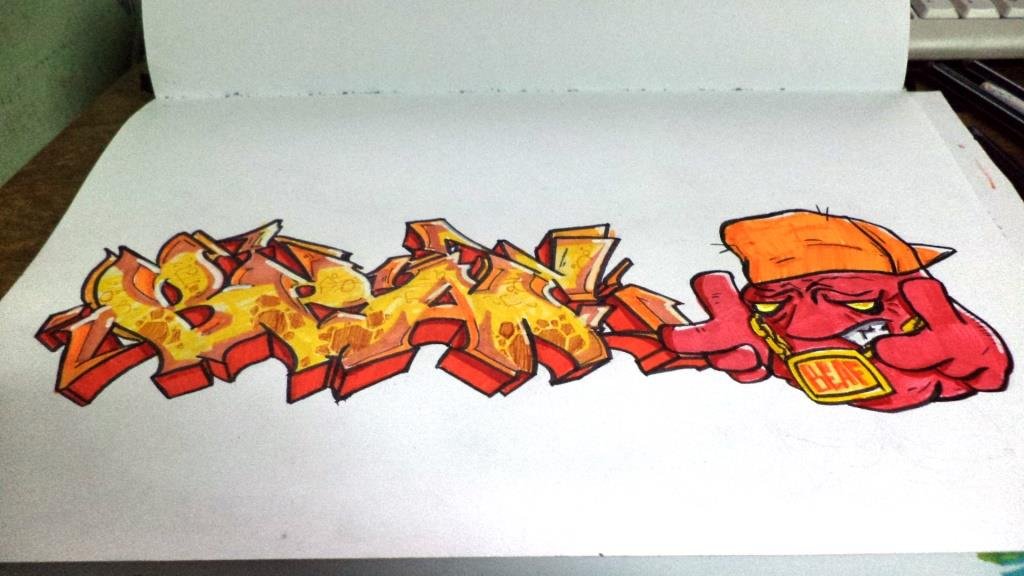 Graffiti Sketch - Photo by Basky (2013)