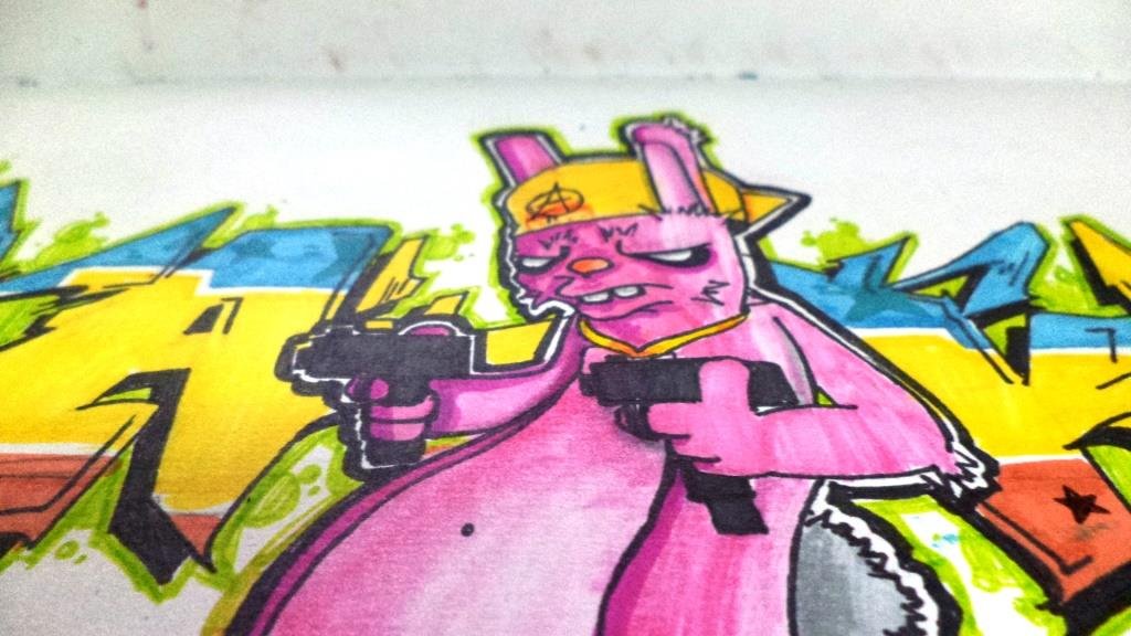 Graffiti Sketch in Russia - Photo by Basky (2013)