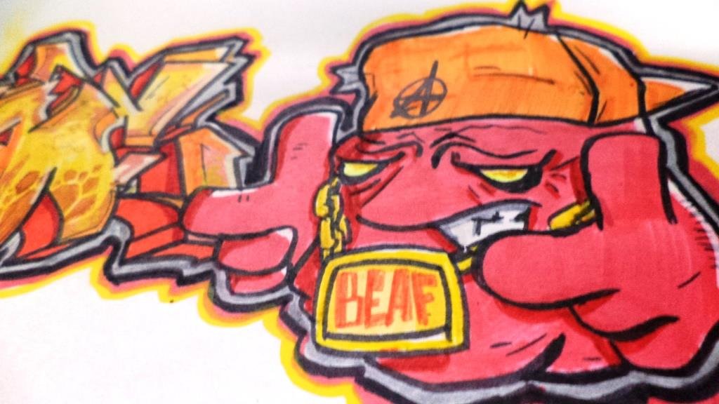 Graffiti Sketch in Russia - Photo by Basky (2013)