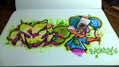 Graffiti Sketch in Russia - Photo by Basky (2013)