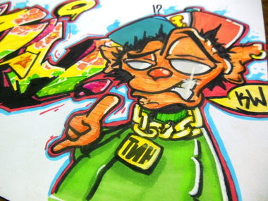 Graffiti Sketch in Russia - Photo by Basky (2013)