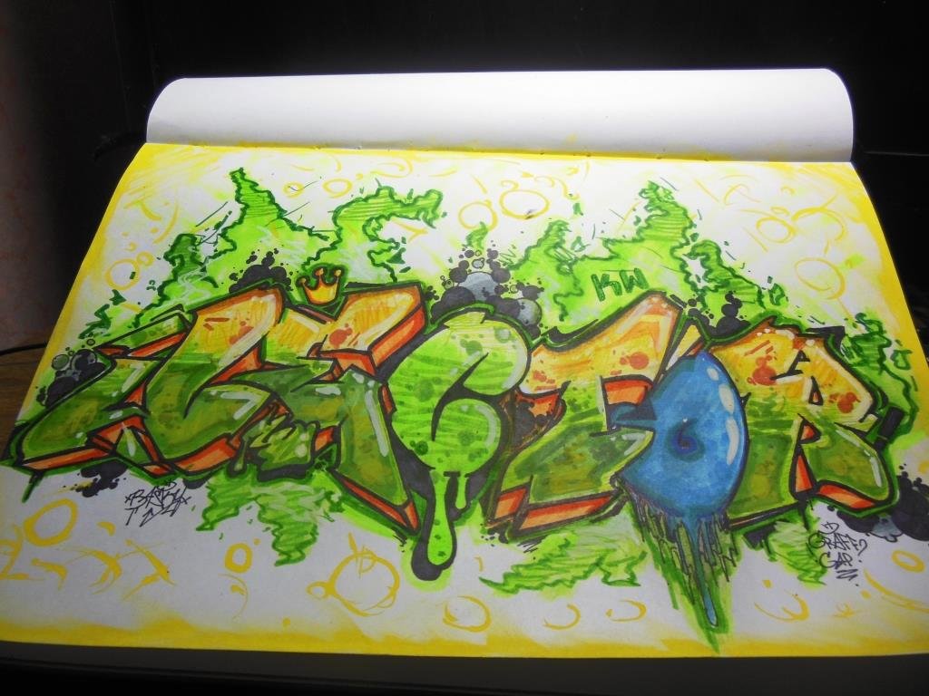 Graffiti Sketch in Russia - Photo by Basky (2013)