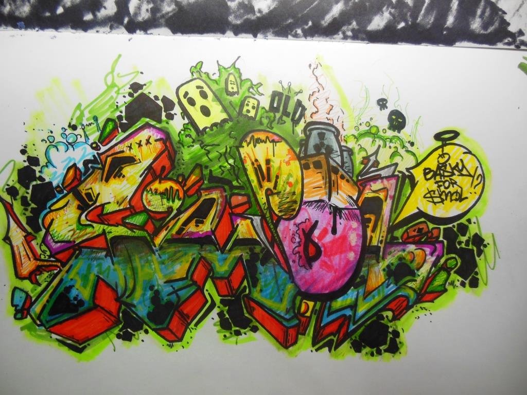 Graffiti Sketch in Russia - Photo by Basky (2014)