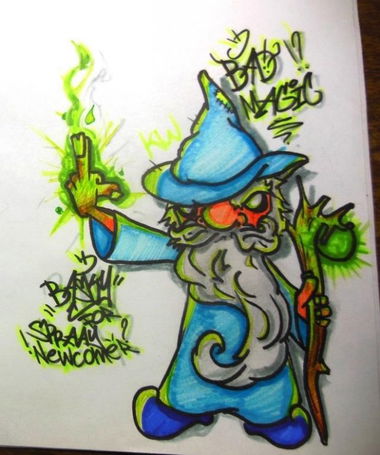 Graffiti Sketch in Russia - Photo by Basky (2014)