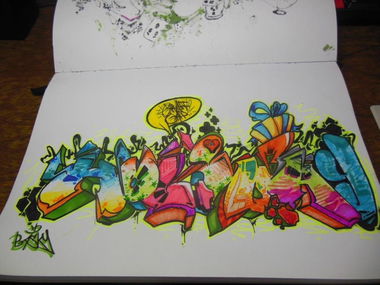 Graffiti Sketch in Russia - Photo by Basky (2014)