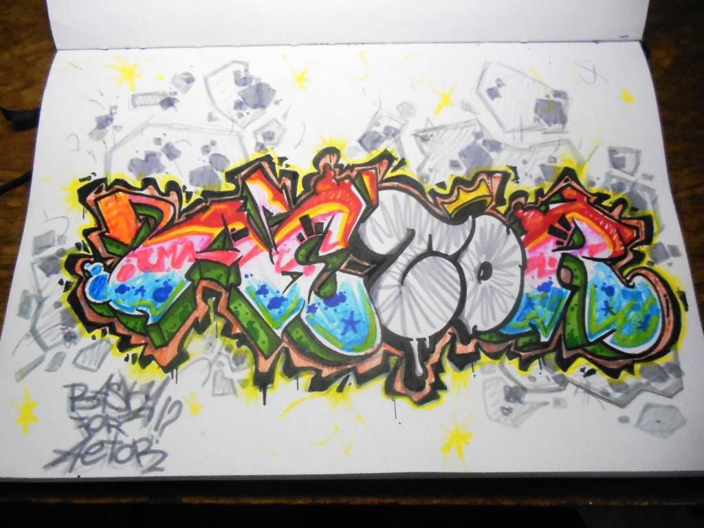 Graffiti Sketch in Russia - Photo by Basky