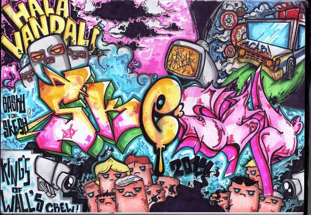 Graffiti Sketch - Photo by Basky (2014)