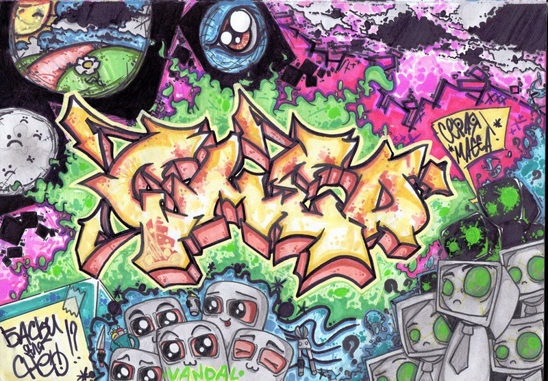 Graffiti Sketch - Photo by Basky (2014)