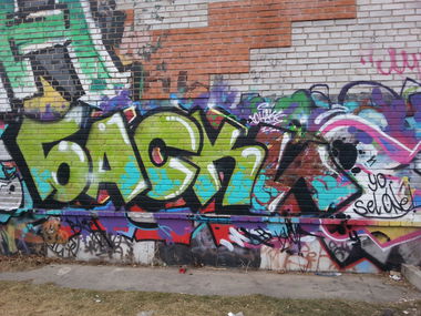 Graffiti Bombing in Abakan - Photo by Basky (2014)