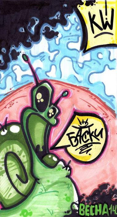 Graffiti Sketch - Photo by Basky (2014)