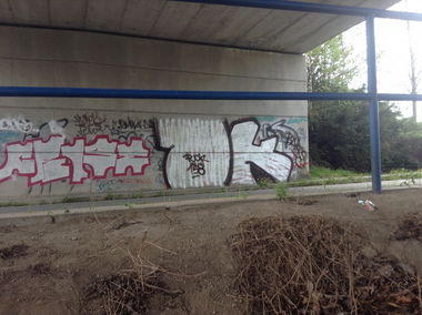 Graffiti Bombing - Photo by Bbaks - DIRTY, SHIT