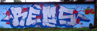 Graffiti Wall - Photo by BeKaeS - REMS, BKS, CREW