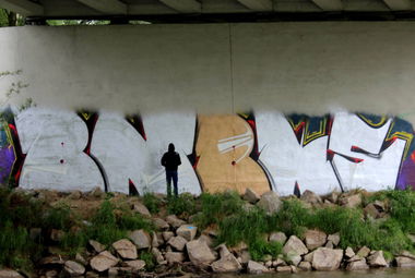 Graffiti Wall - Photo by BeKaeS - BN, BKS