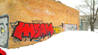 Graffiti Bombing in Norway - Photo by BeardBear