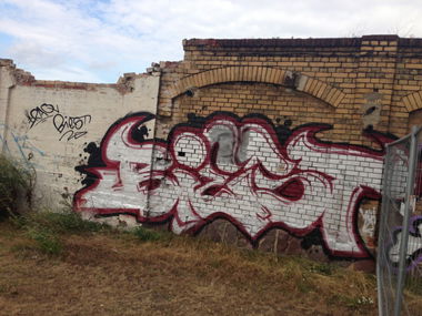 Graffiti Bombing in Magdeburg - Photo by BeasD - Biest (2013)