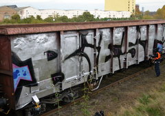 Graffiti Train in Magdeburg - Photo by BeasD - Biest, 24er (2013)