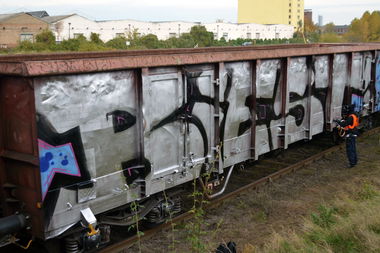 Graffiti Train in Magdeburg - Photo by BeasD - Biest, 24er (2013)