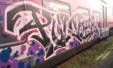 Graffiti Train in Berlin - Photo by BeeGeeZ - BGZ, BeeGeeZ, 2013 (2013)