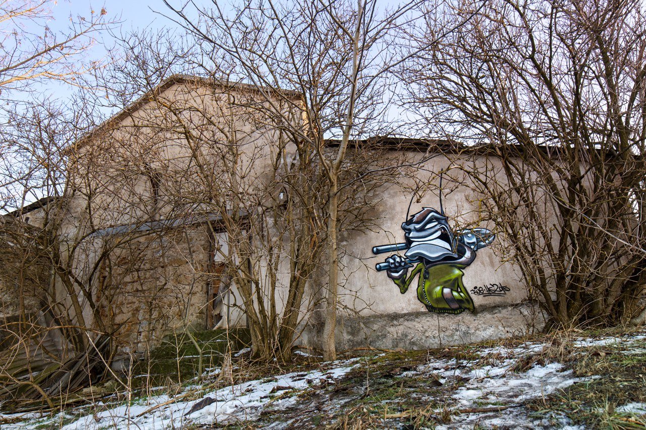 Graffiti Wall - Photo by BeetleZ - Bug, - burglar (2015)