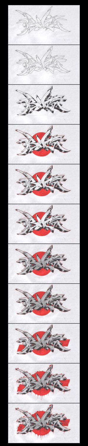 Graffiti Sketch - Photo by BeetleZ - Bug