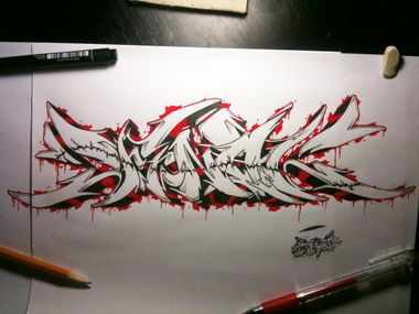 Graffiti Sketch - Photo by BeetleZ - Final, CaBs