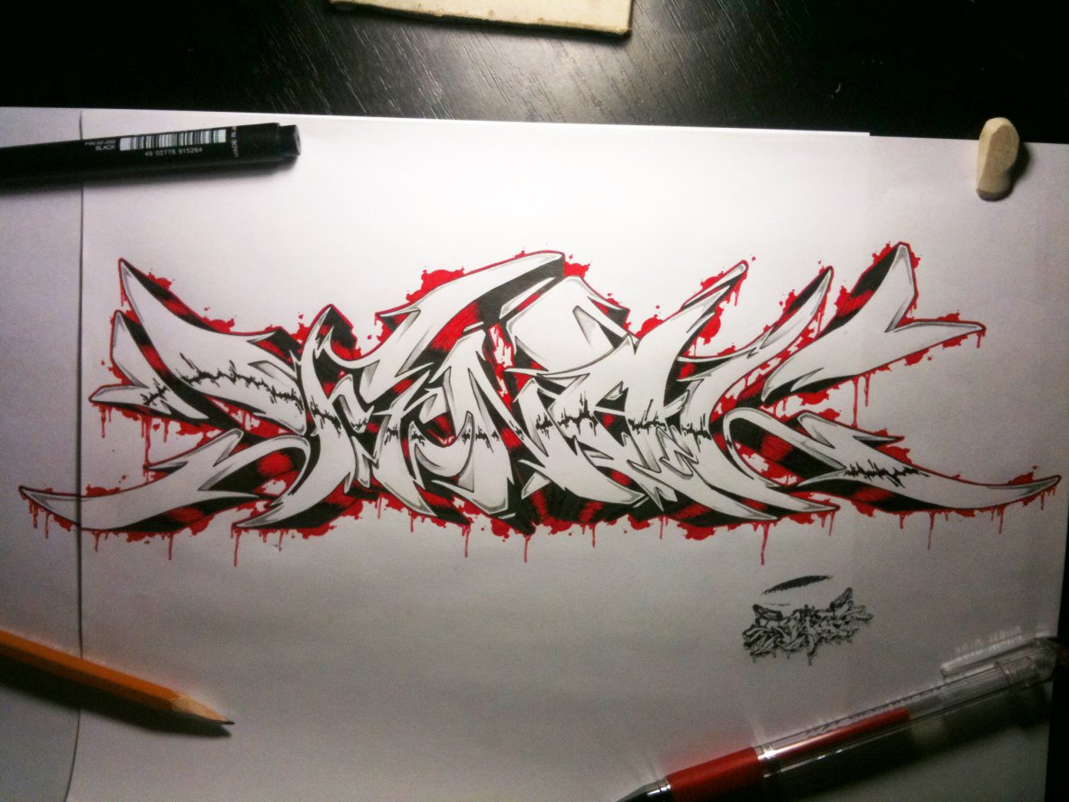 Graffiti Sketch - Photo by BeetleZ - Final, CaBs