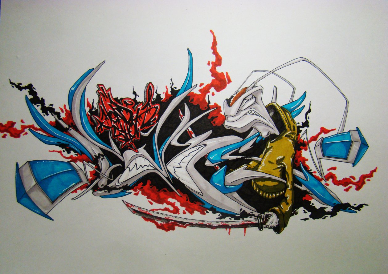 Graffiti Sketch - Photo by BeetleZ - CaBs