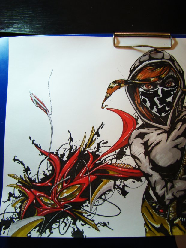 Graffiti Sketch - Photo by BeetleZ - CaBs