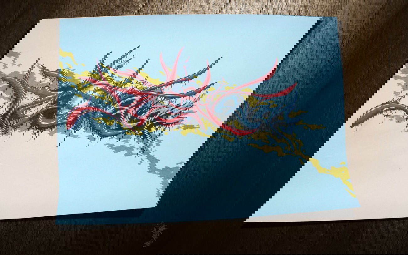 Graffiti Sketch - Photo by BeetleZ - Paint, Shop, CaBs