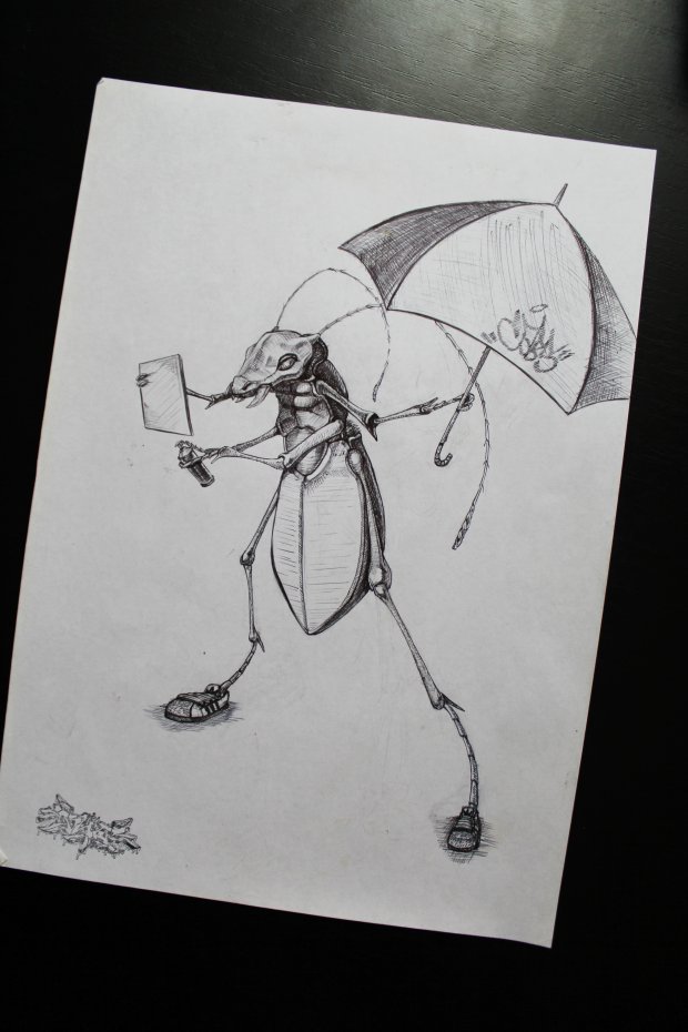 Graffiti Sketch - Photo by BeetleZ - CaBs