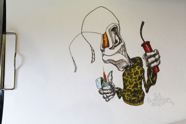 Graffiti Sketch - Photo by BeetleZ - BeetleZ