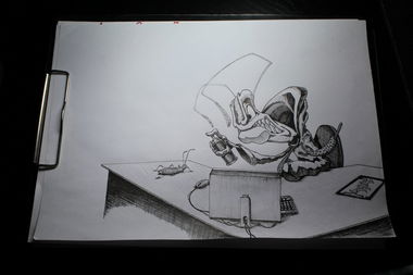 Graffiti Sketch - Photo by BeetleZ - BeetleZ