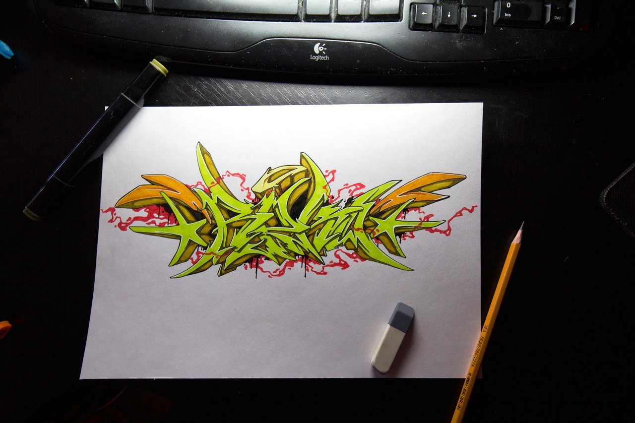 Graffiti Sketch - Photo by BeetleZ - Reko, by, CaBs (2015)