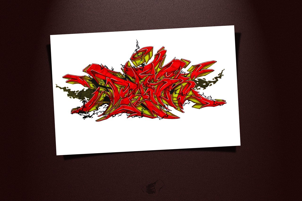 Graffiti Sketch - Photo by BeetleZ - Dask (2014)