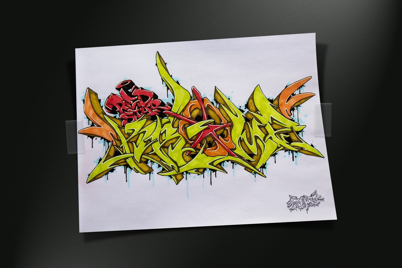 Graffiti Sketch - Photo by BeetleZ - Krome, by, Beetlez (2015)