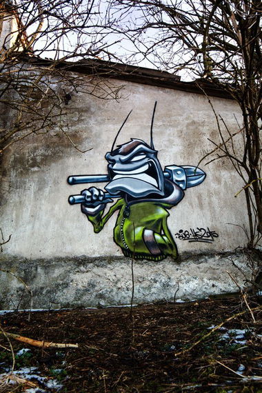 Graffiti Wall - Photo by BeetleZ - Bug, - burglar (2015)