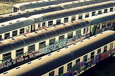 Graffiti Train - Photo by Belgrade_Dogs