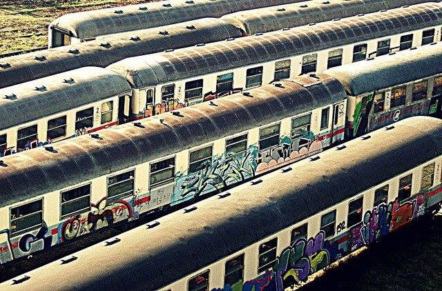 Graffiti Train - Photo by Belgrade_Dogs