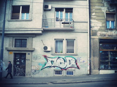 Graffiti Bombing - Photo by Belgrade_Dogs (2014)