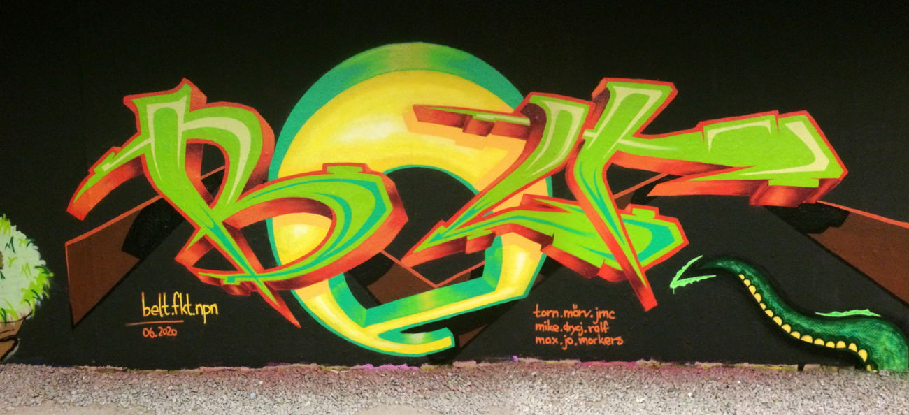 Graffiti Wall - Photo by Belt - belt, fkt, npn (2020)