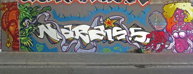 Graffiti Wall in Würzburg - Photo by Belt - fkt, belt, ykw (2017)